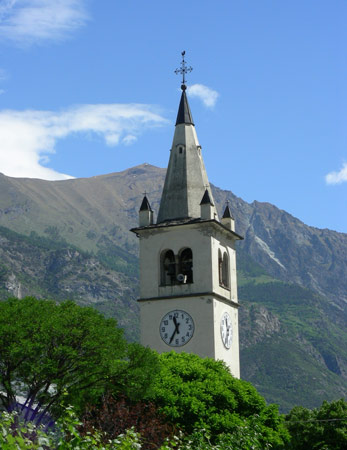 la chiesa del comune di Pontey - Valle d'Aosta - B&B